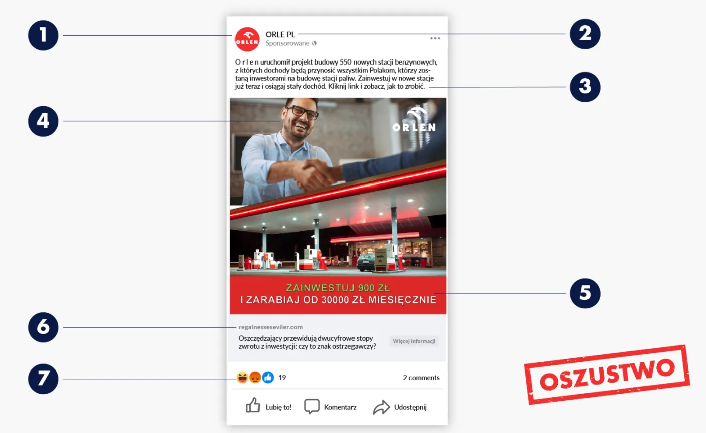 Cyberprzestępczość: Orlen od lat ostrzega przez oszustwami na fałszywe fundusze inwestycyjne wykorzystujące wizerunek i logo firmy