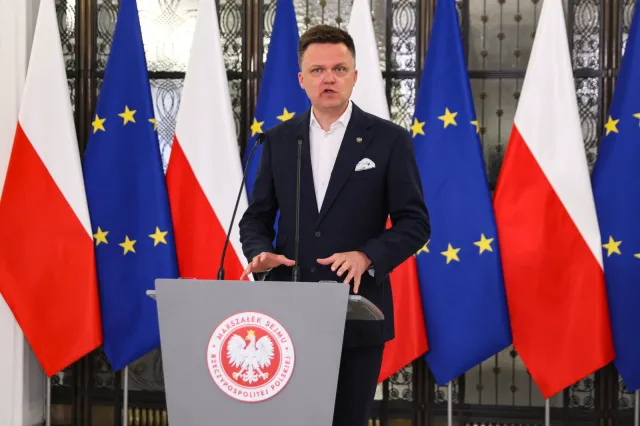 Tajne spotkanie Hołowni z Bielanem. Rzecznik MSWiA reaguje na informacje europosła PiS