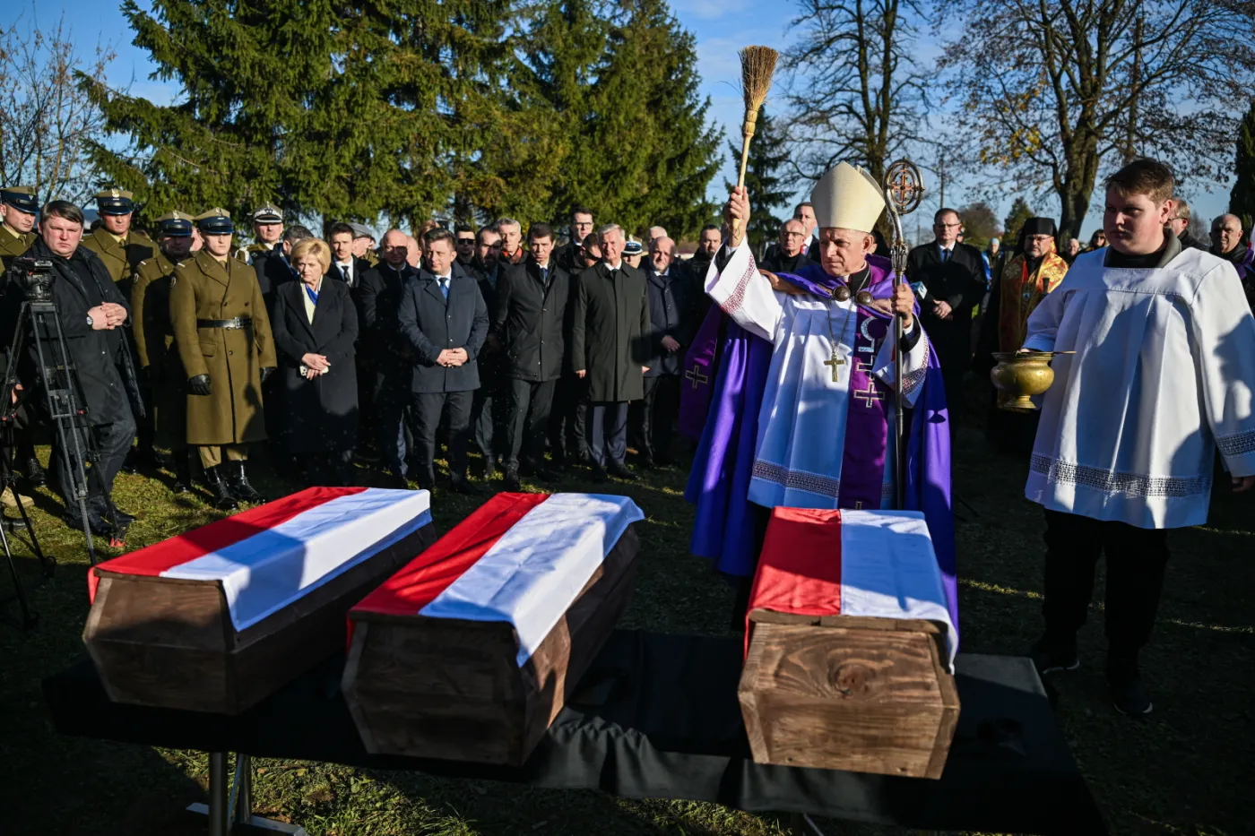 ceremonia pogrzebowa żołnierzy Wojska Polskiego