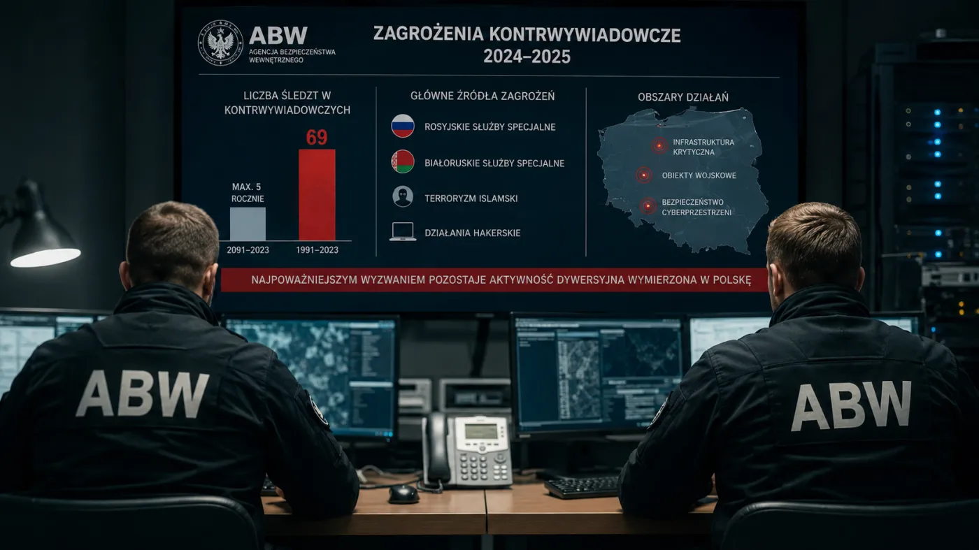 Polska na celowniku Rosji. Raport ABW pokazuje niepokojące dane