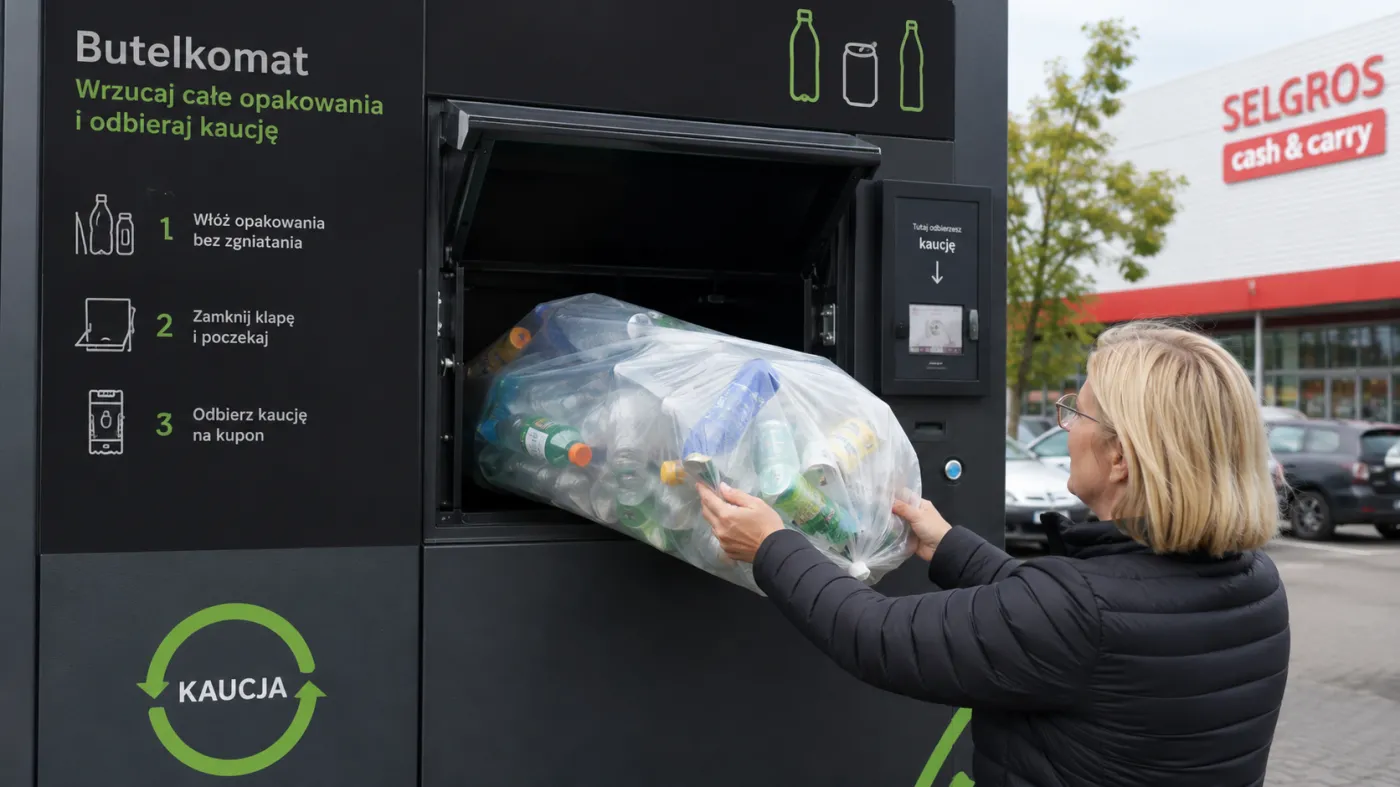 Nowy etap systemu kaucyjnego. Maszyna sama rozpoznaje i liczy opakowania