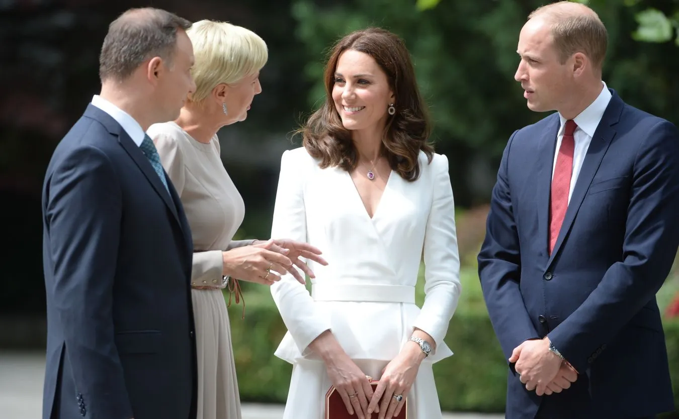 William i Kate na spacerze po Krakowskim Przedmieściu