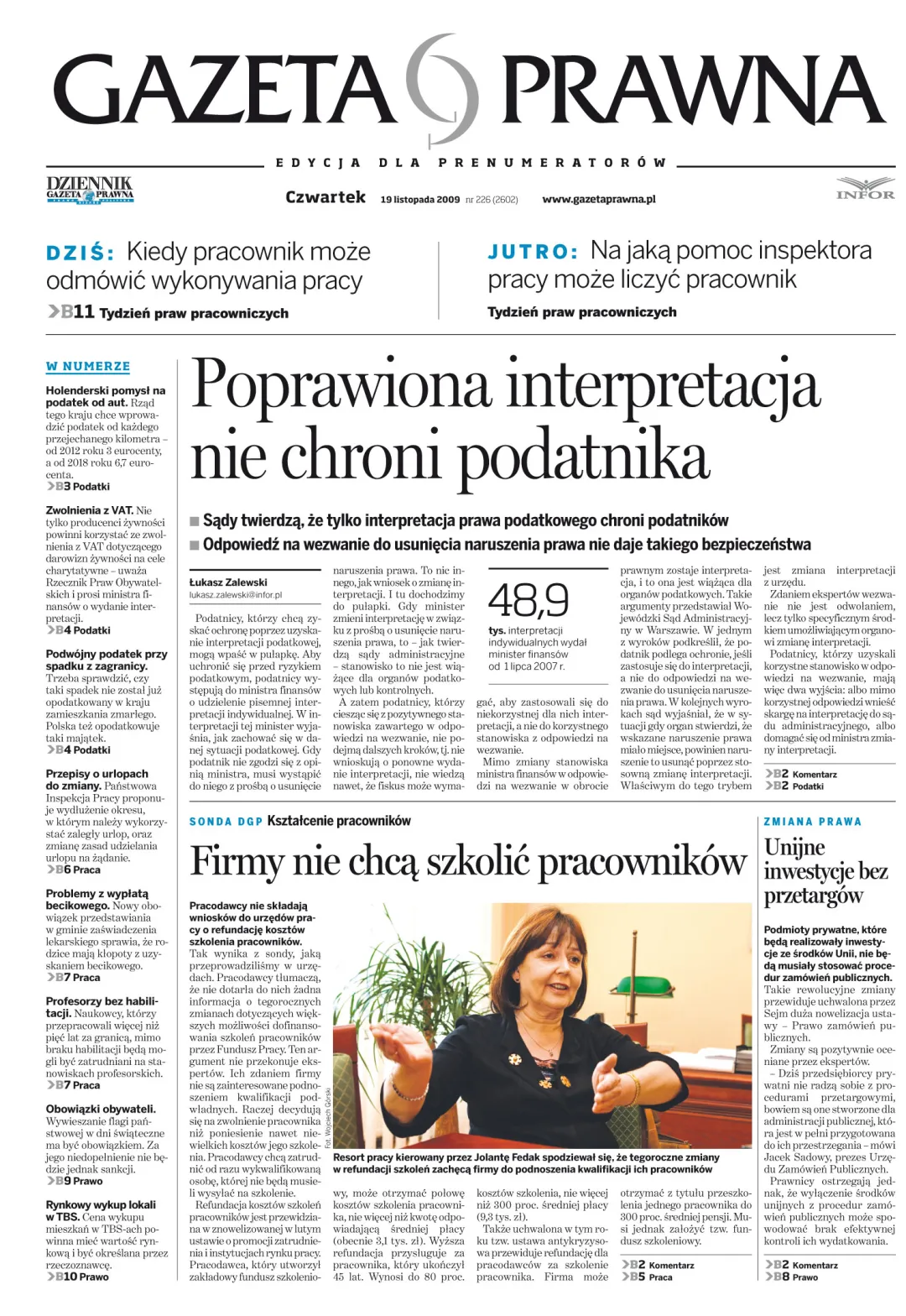 PIERWSZA STRONA