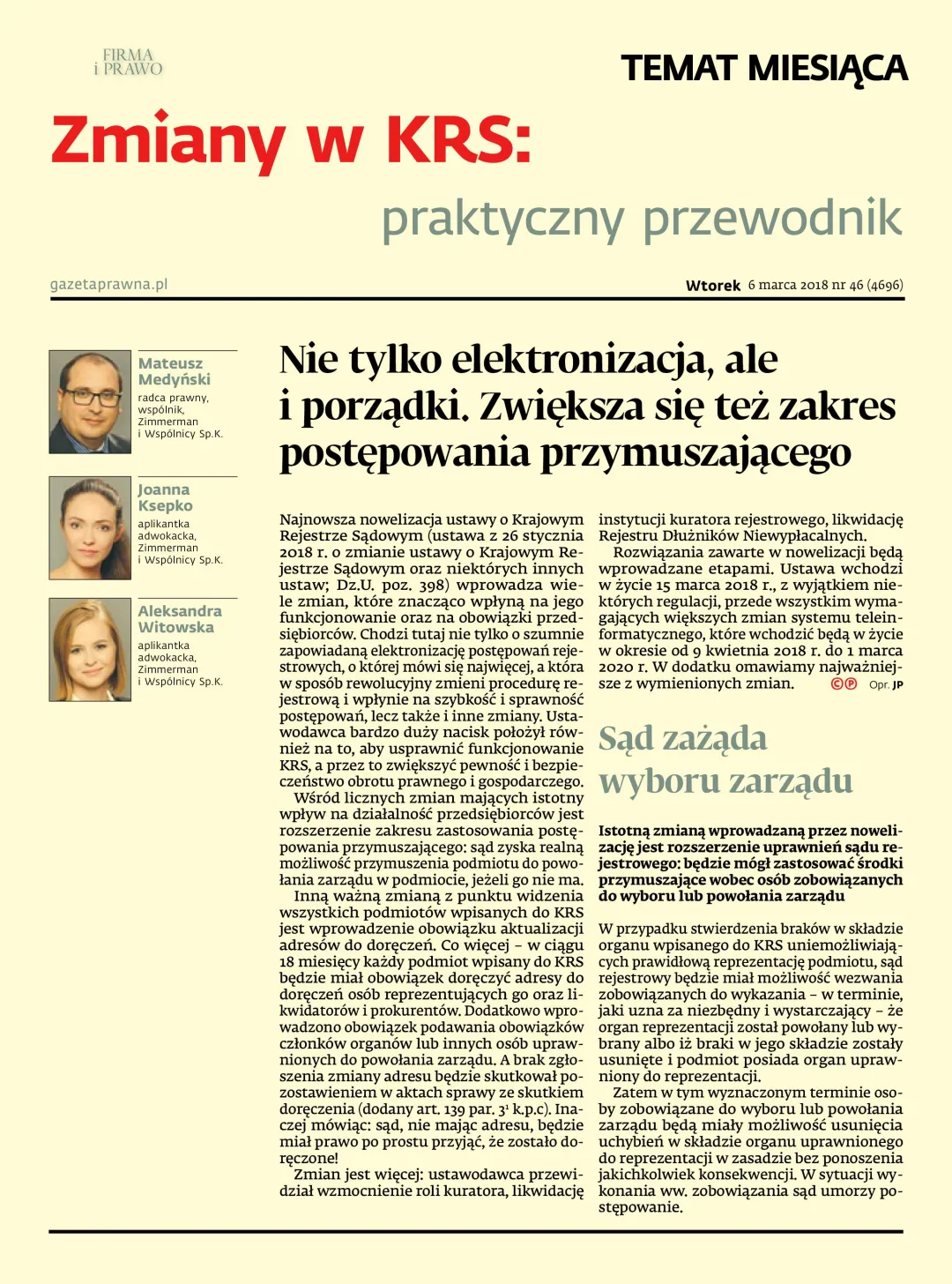 ZMIANY W KRS: PRAKTYCZNY PRZEWODNIK
