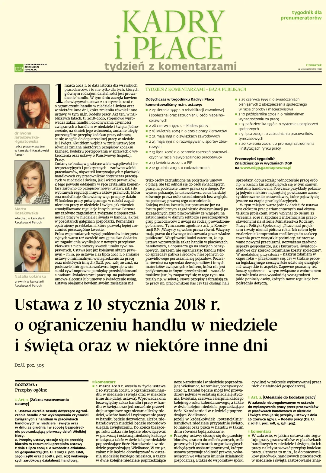TYDZIEŃ Z KOMENTARZAMI