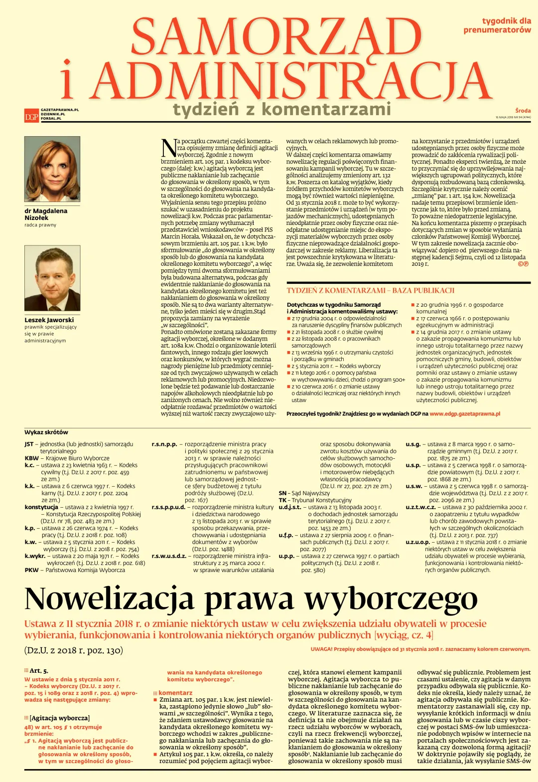 TYDZIEŃ Z KOMENTARZAMI
