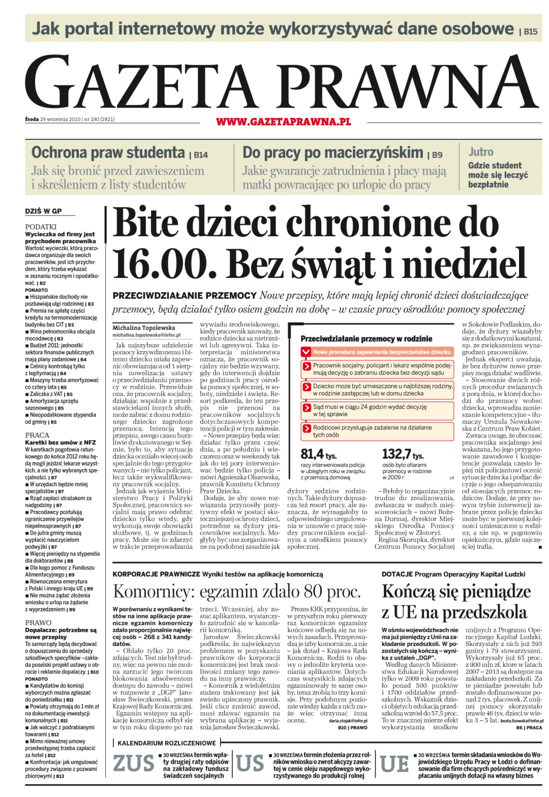 PIERWSZA STRONA