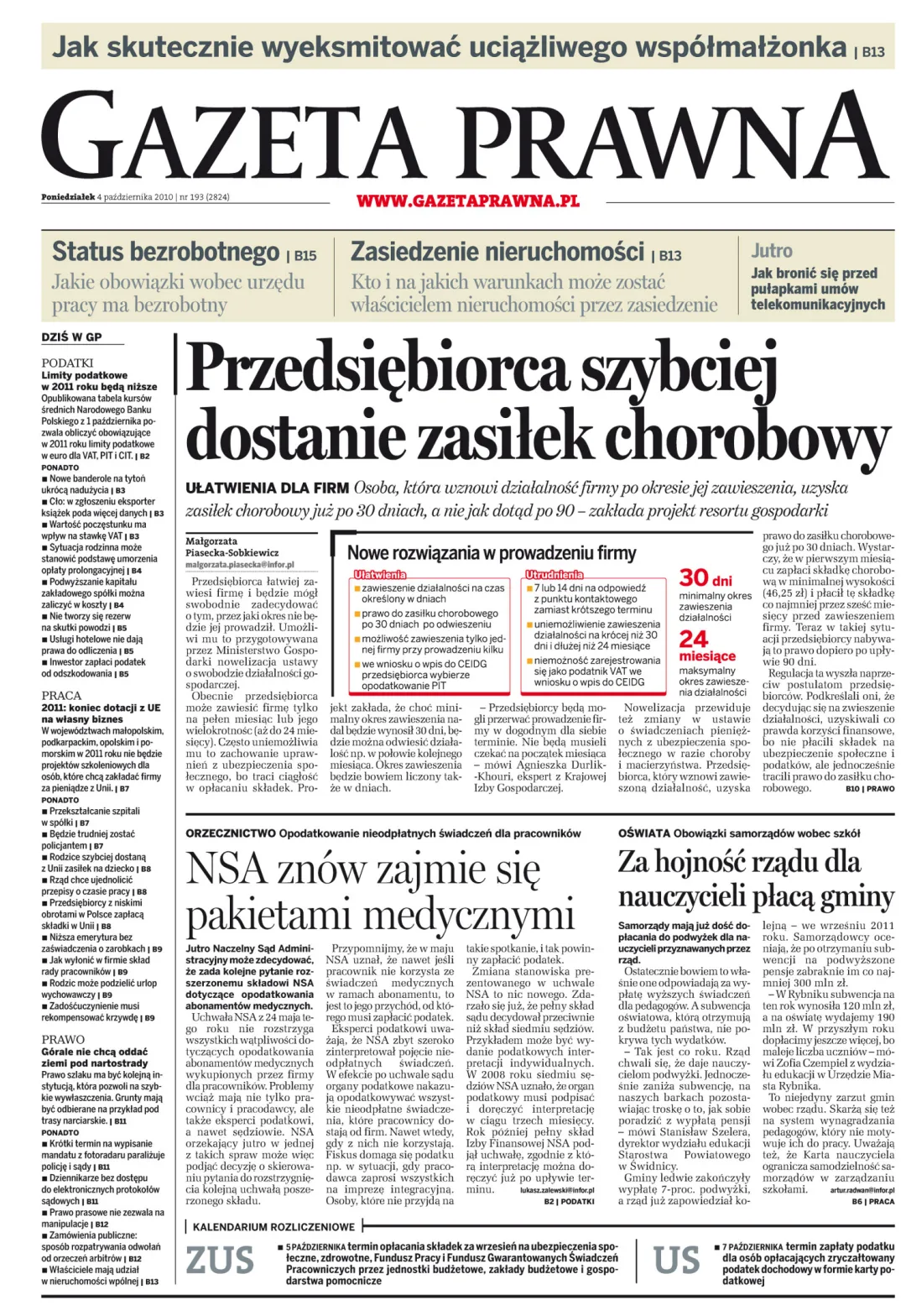 PIERWSZA STRONA
