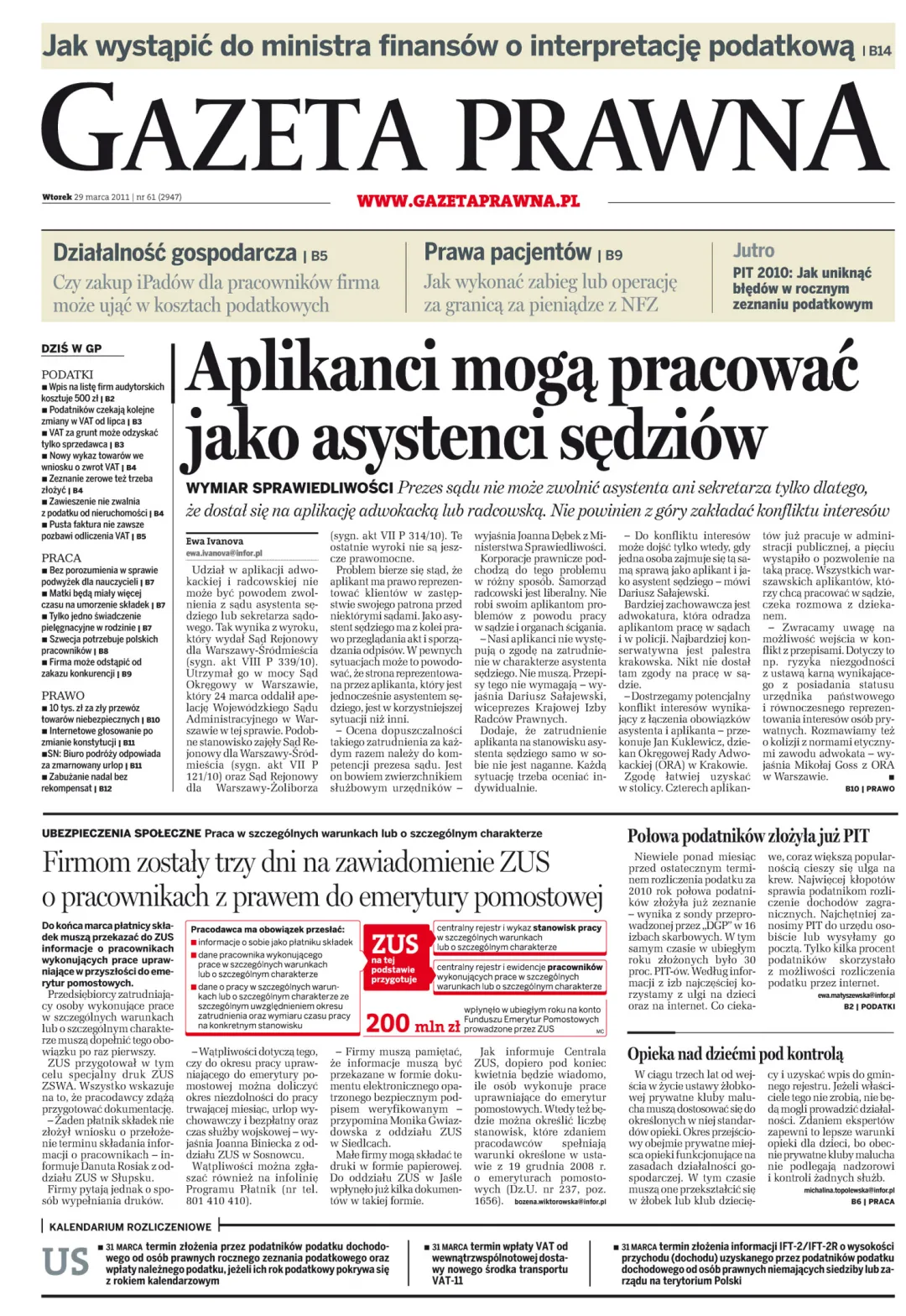 PIERWSZA STRONA