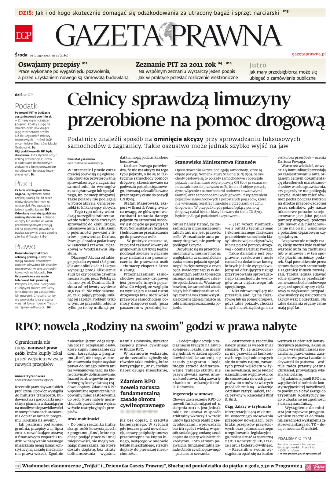 PIERWSZA STRONA