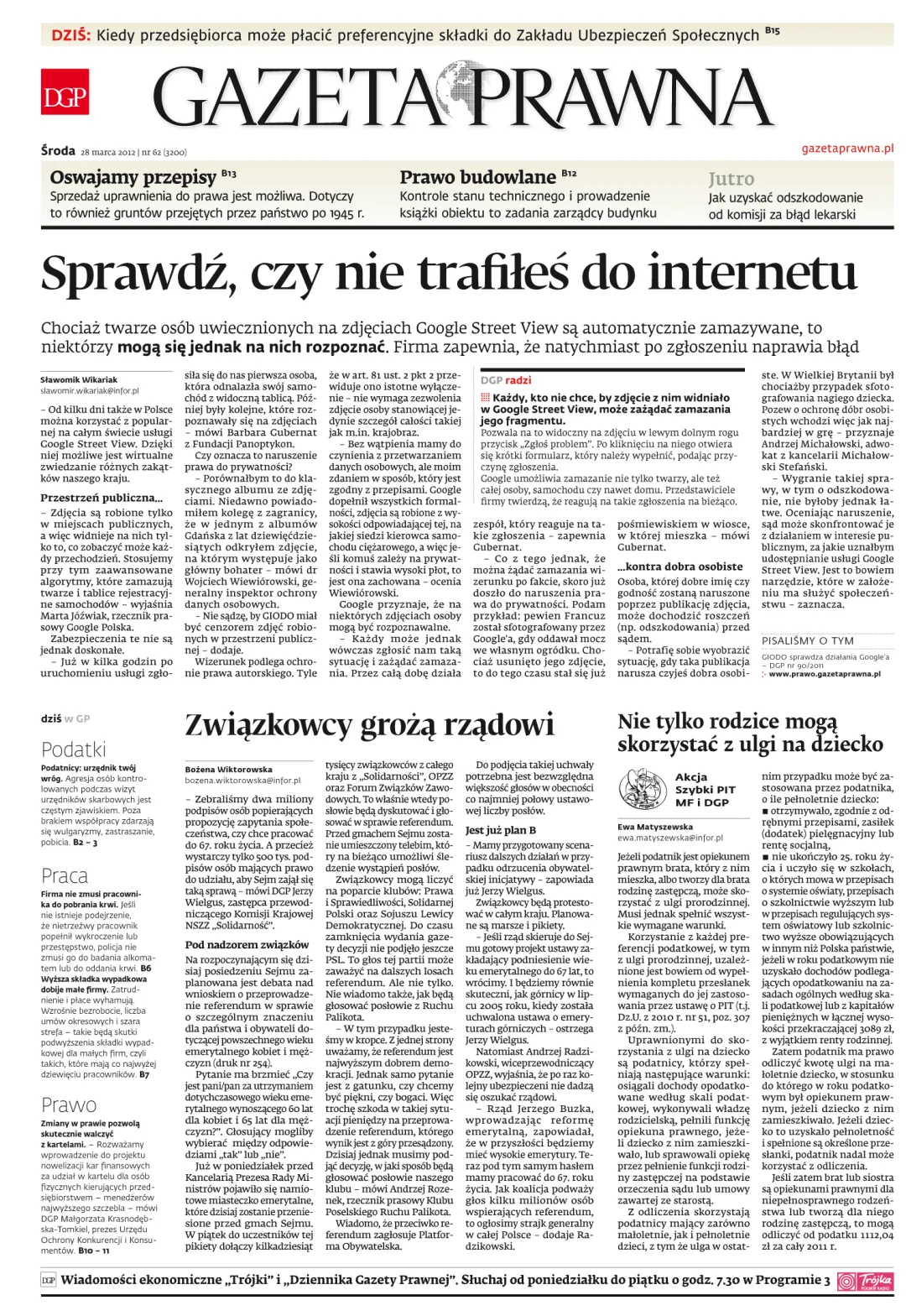 PIERWSZA STRONA