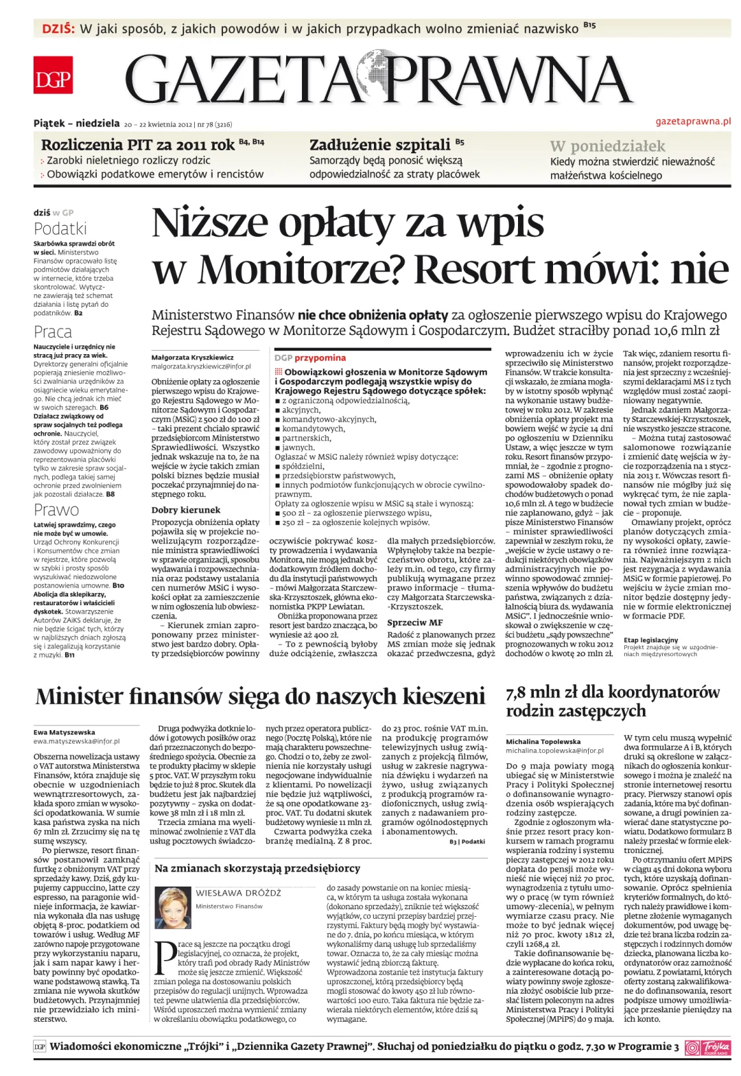 PIERWSZA STRONA