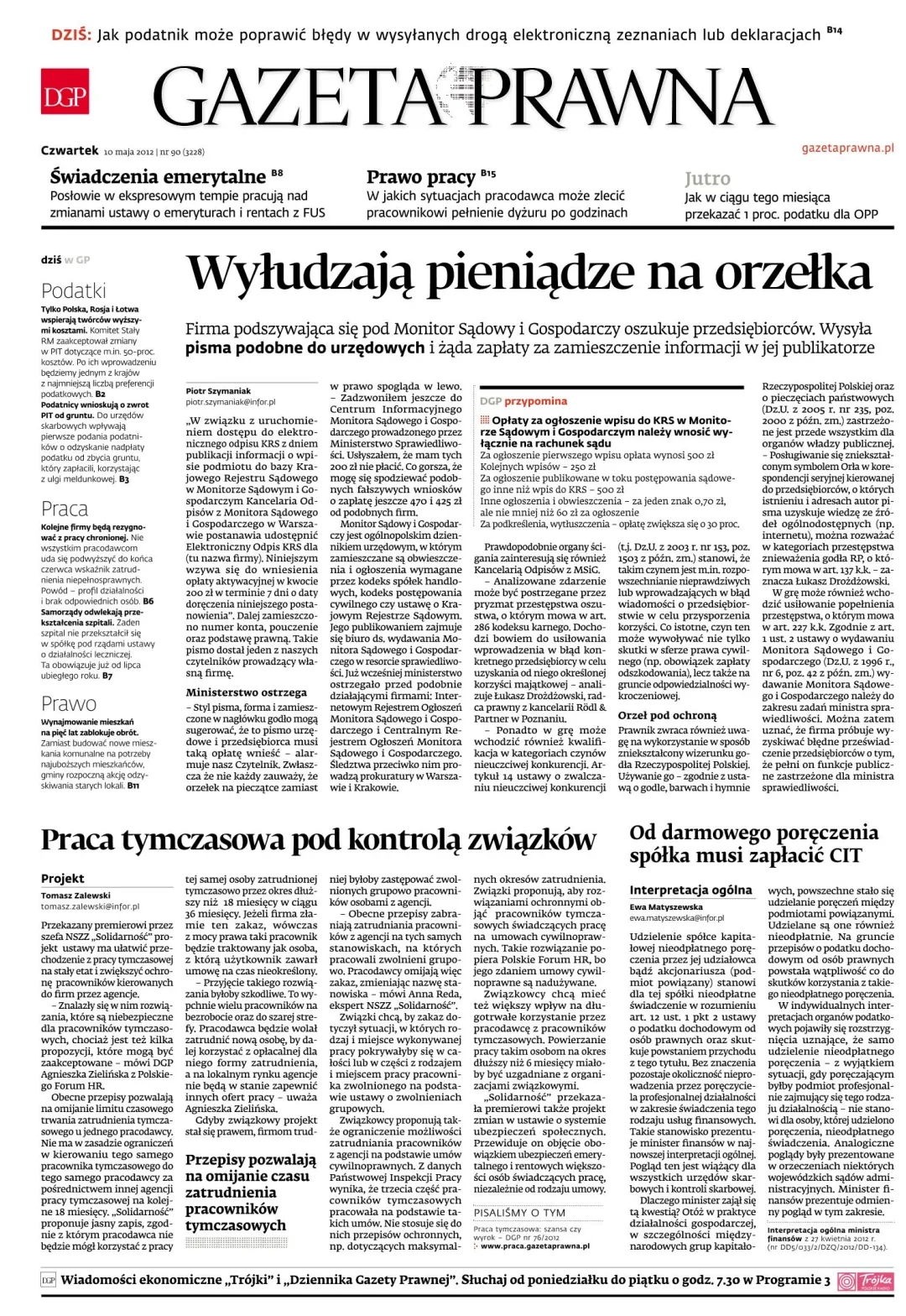 PIERWSZA STRONA