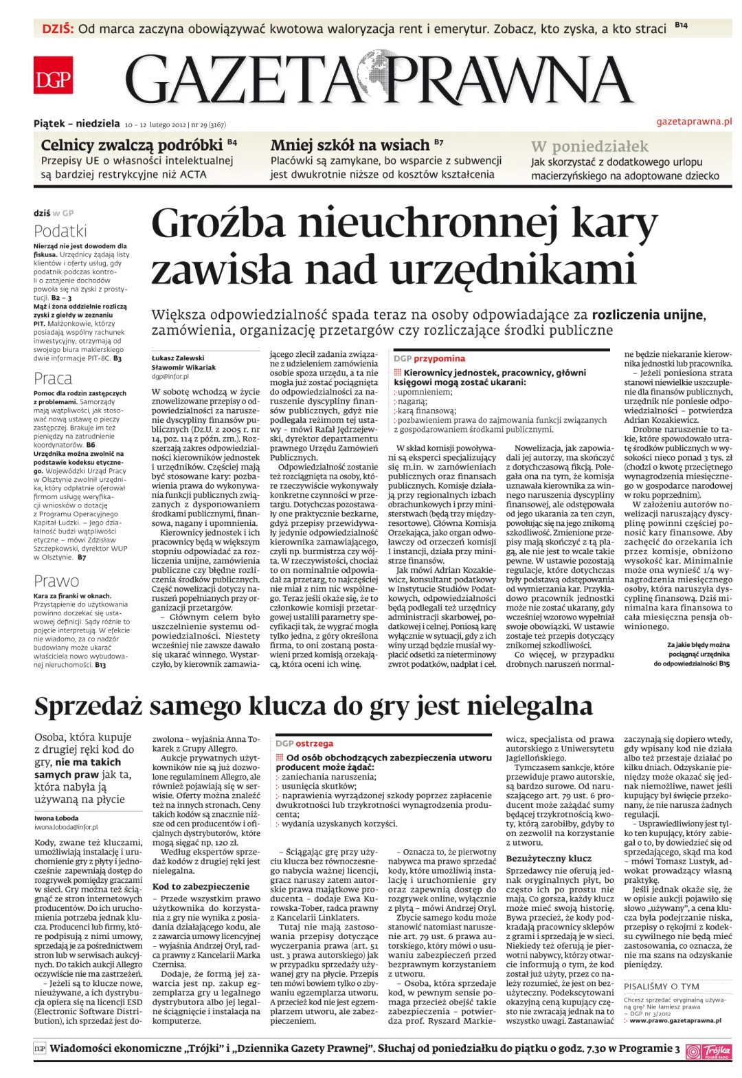 PIERWSZA STRONA