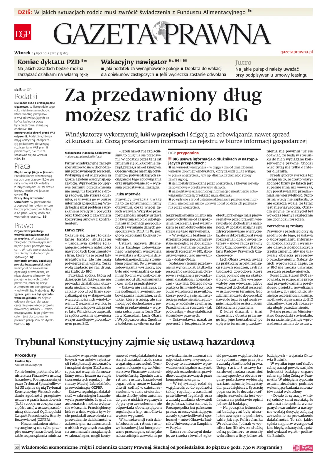 PIERWSZA STRONA