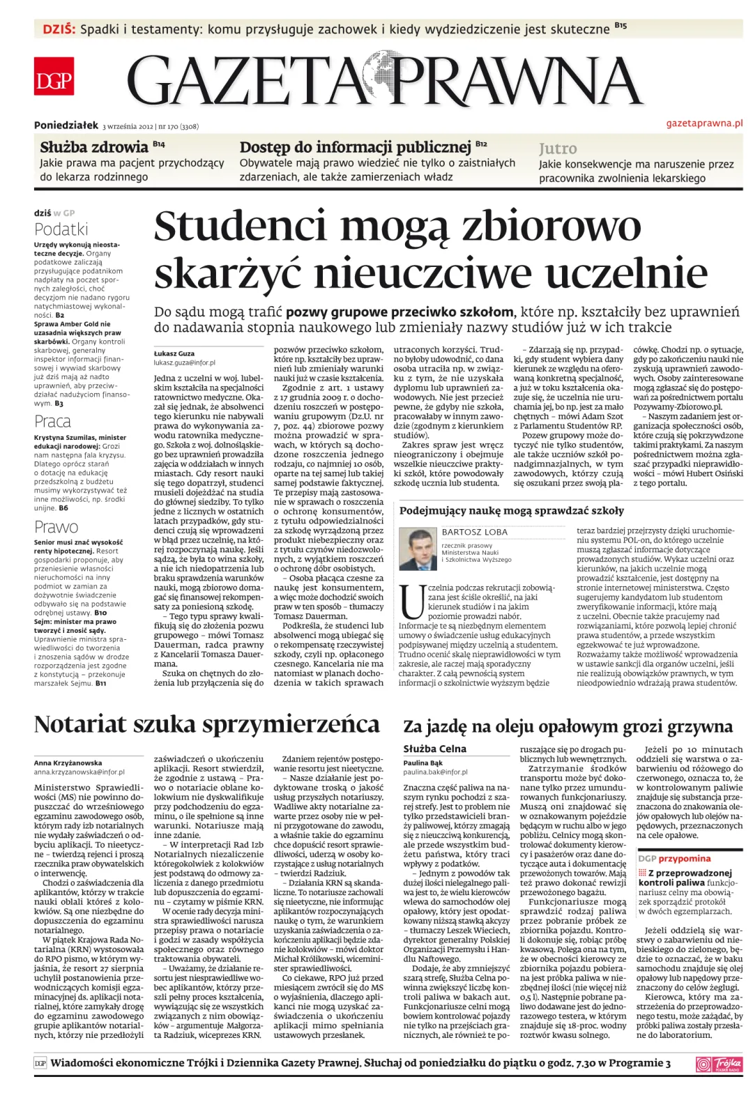 PIERWSZA STRONA
