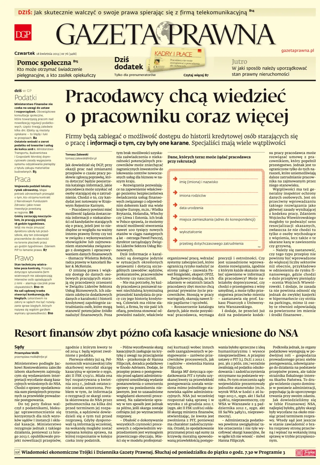 PIERWSZA STRONA