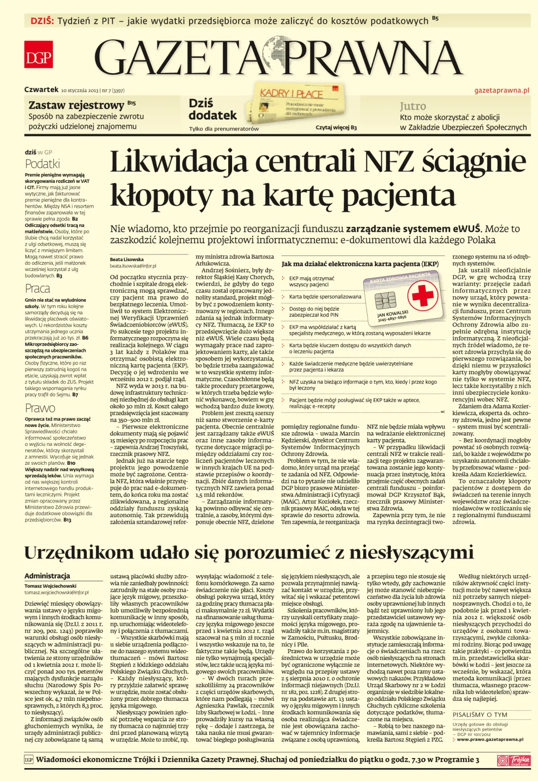 PIERWSZA STRONA