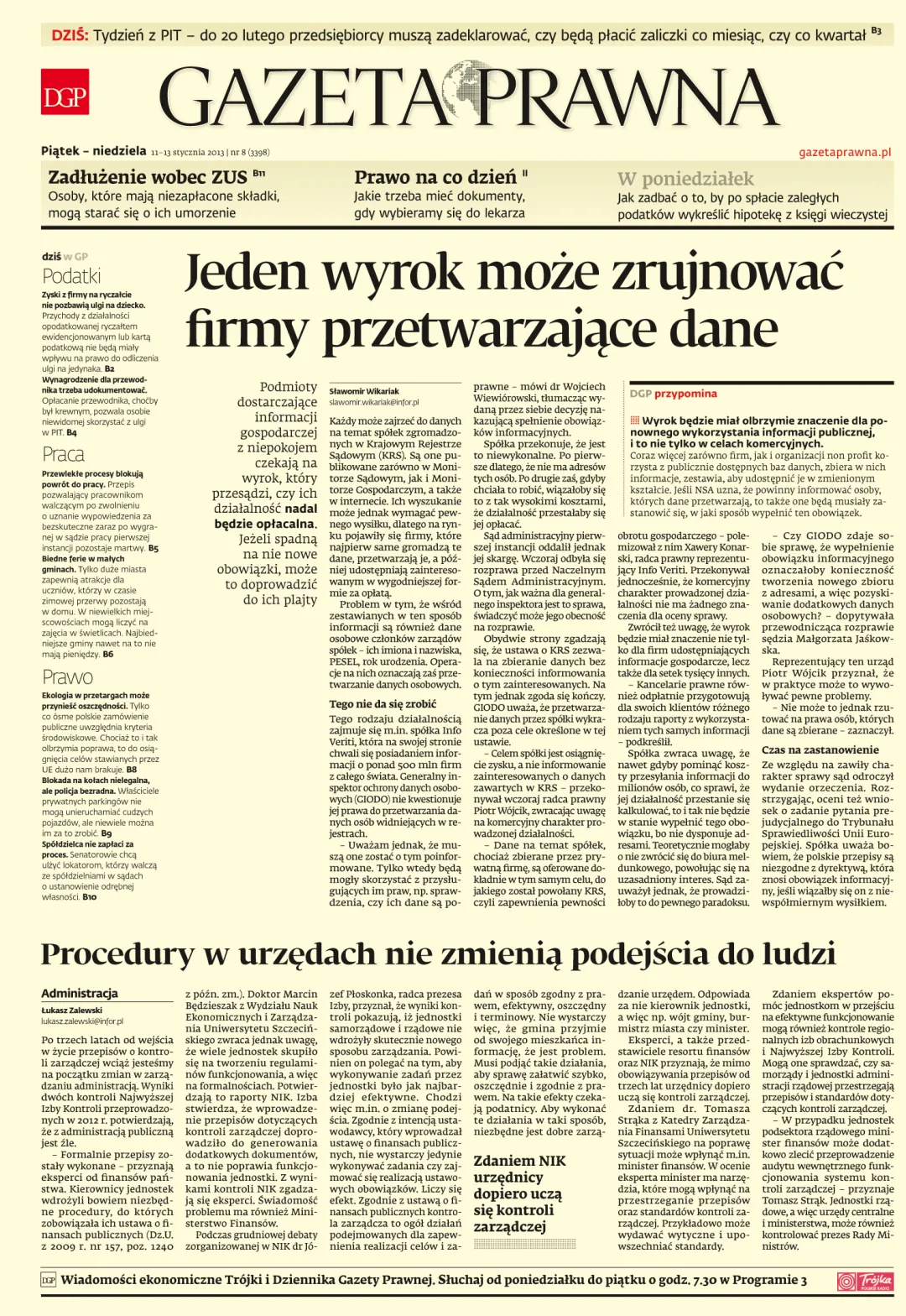 PIERWSZA STRONA