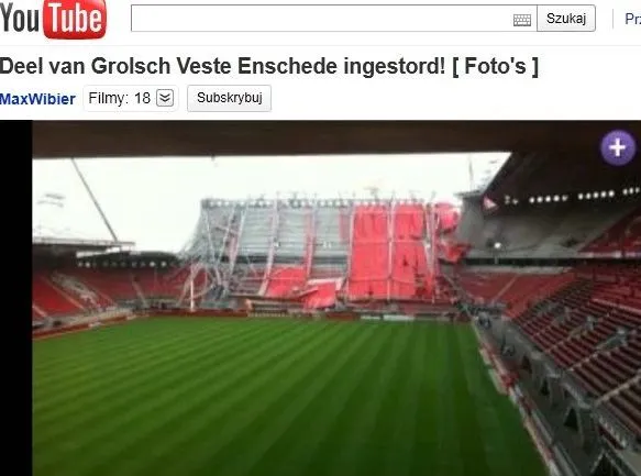 Tragedia na stadionie. Zawalił się dach. Ludzie uwięzieni pod gruzami