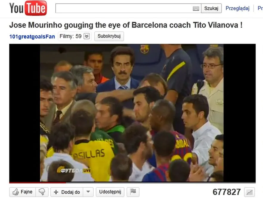 Mourinho włożył trenerowi Barcy palec do oka. Zobacz wideo