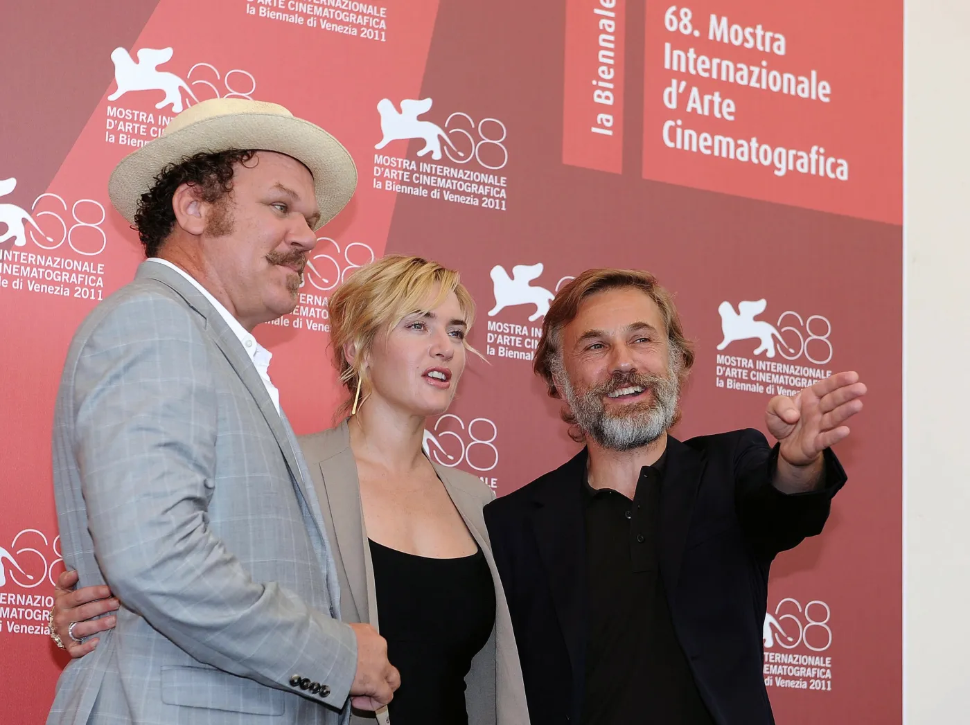 John C. Reilly, Kate Winslet i Christoph Waltz przed weneckim pokazem "Rzezi"