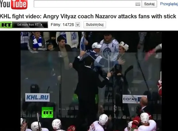 Szalony trener zaatakował kibiców kijem. Zobacz wideo