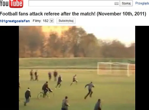 Wściekli kibice nie dogonili sędziego nawet rowerem
