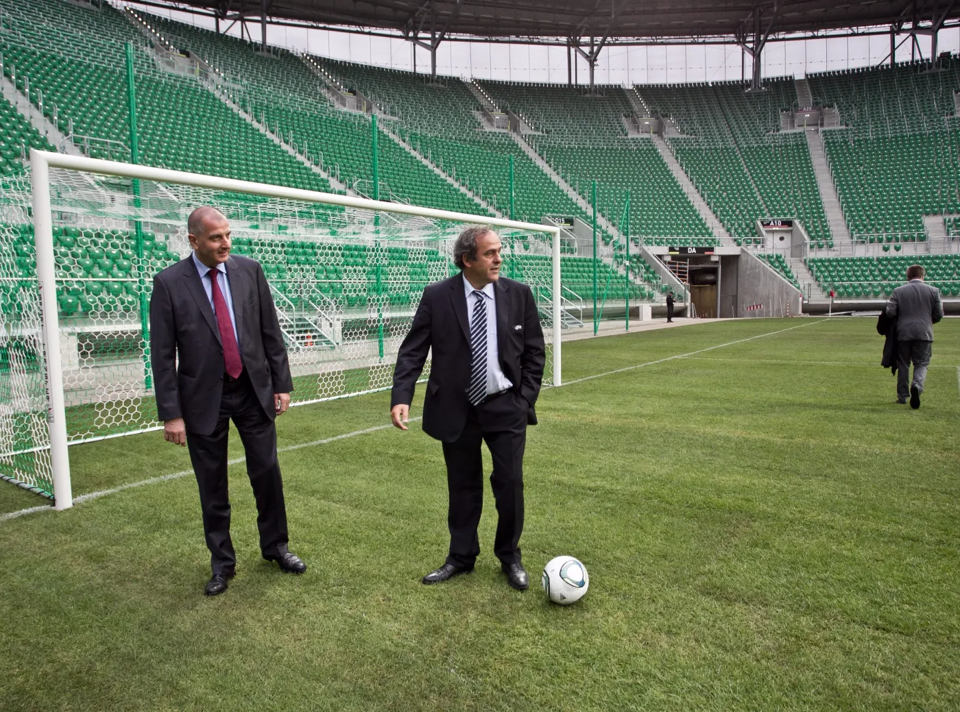 Platini w jednej loży z królem Norwegii