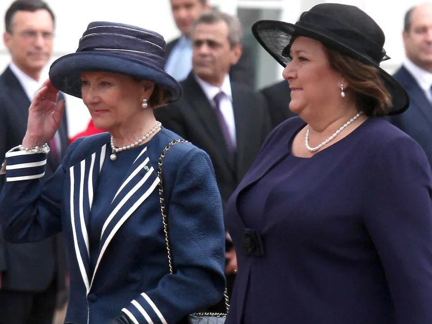 Królowa Norwegii Sonja i prezydentowa Anna Komorowska