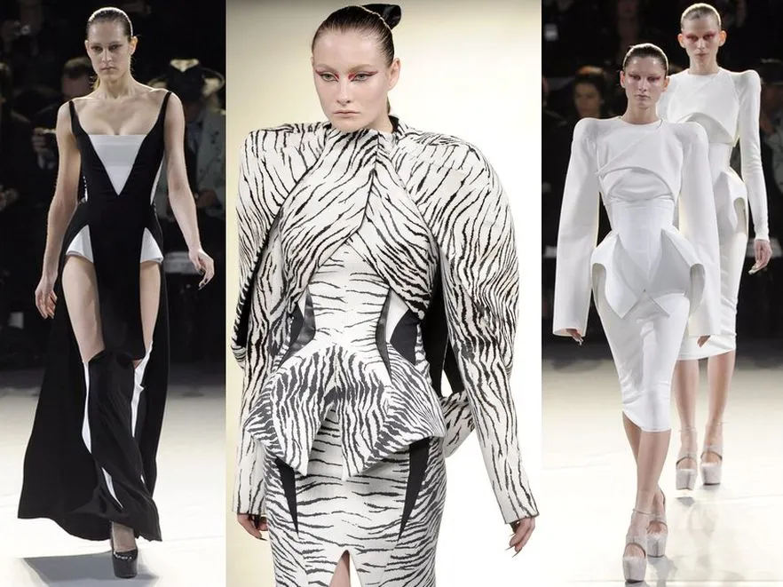 Geometria czerni i bieli. Thierry Mugler i modowe trendy w Paryżu