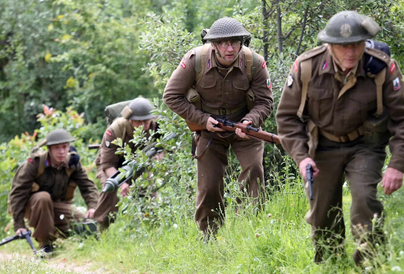 Tak wyglądała bitwa... Inscenizacja pod Monte Cassino. ZDJĘCIA