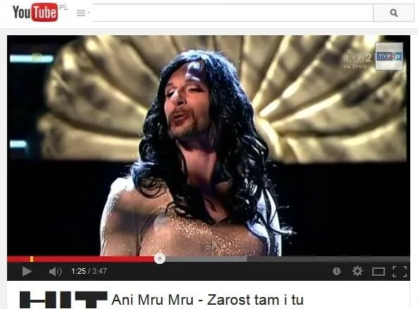 Kabaret Ani Mru Mru parodiuje Conchitę Wurst