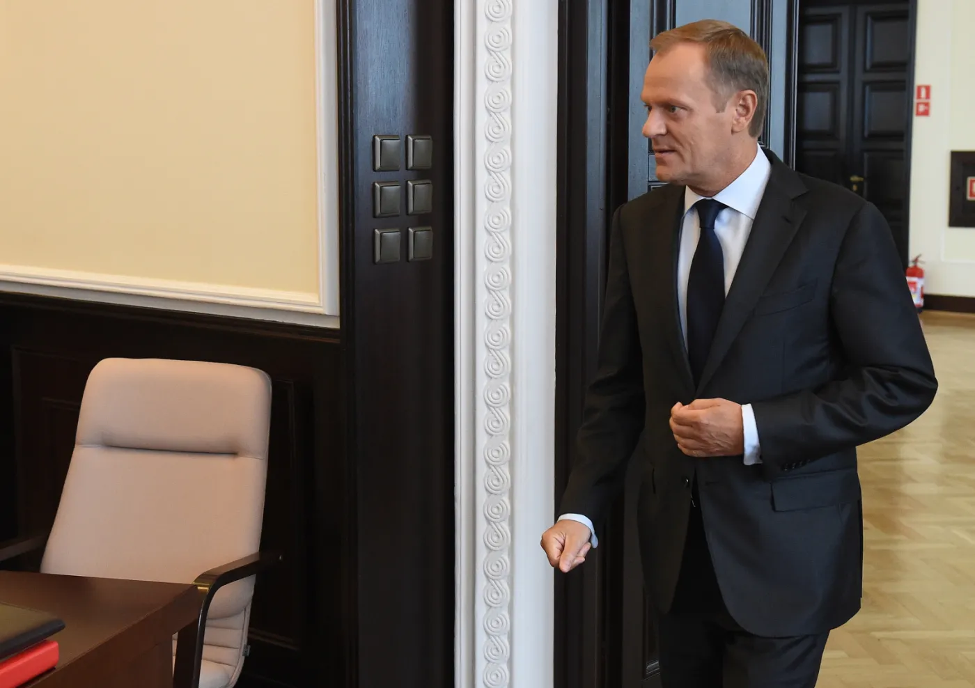 Premier Donald Tusk przed posiedzeniem rządu