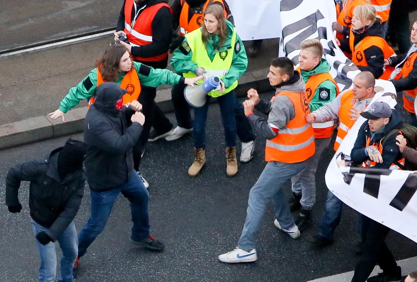 Starcia w czasie Marszu Niepodległości w Warszawie
