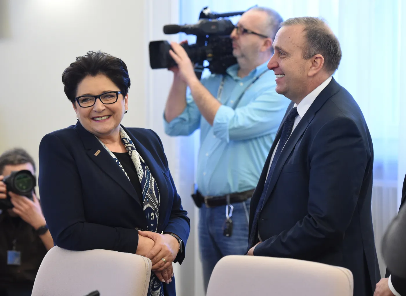 Schetyna: Pierwszy czołg, który wjechał do Auschwitz, prowadził Ukrainiec
