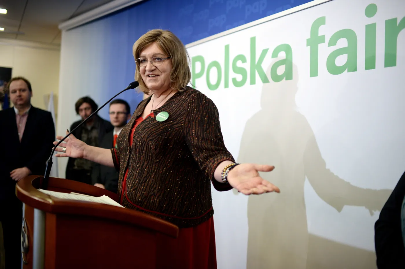 Kandydatka na prezydenta RP z ramienia koalicji Partii Zielonych i Stowarzyszenia Społeczeństwo FAIR, Anna Grodzka