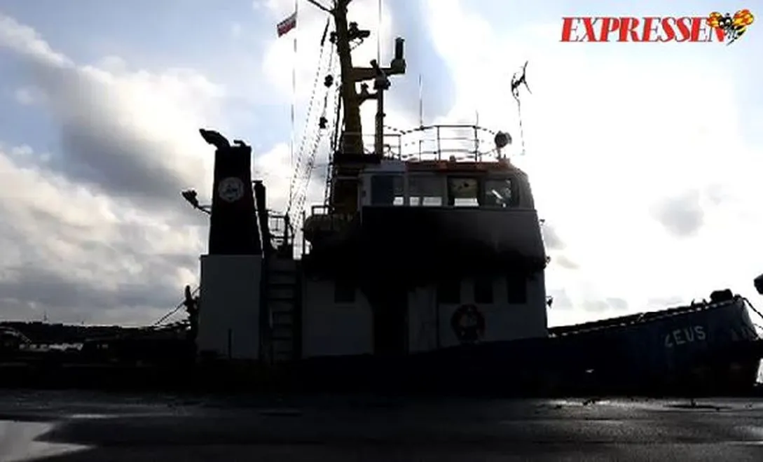 Polski holownik "Zeus" / źródło: expressen.se