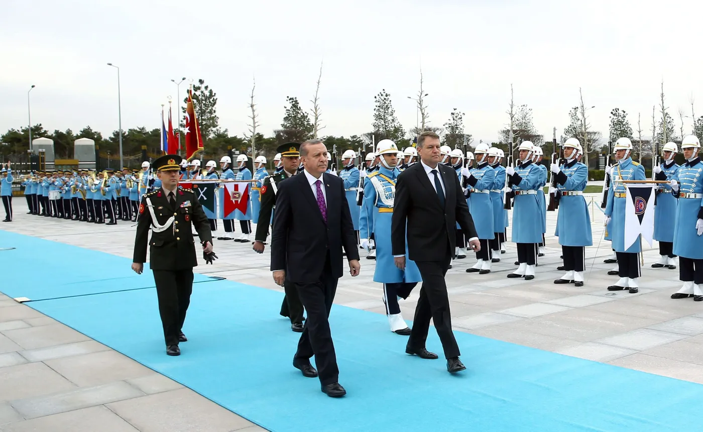 Prezydent Turcji Recep Tayyip Erdogan i prezydent Rumunii Klaus Iohannis