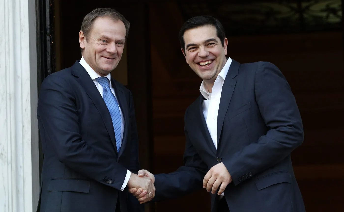 Donald Tusk i Aleksis Tsipras spotkali się w Atenach