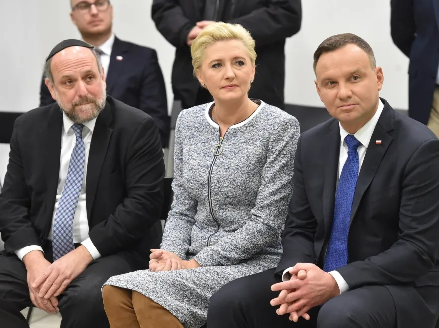 Michael Schudrich; Agata Kornhauser-Duda; Andrzej Duda
