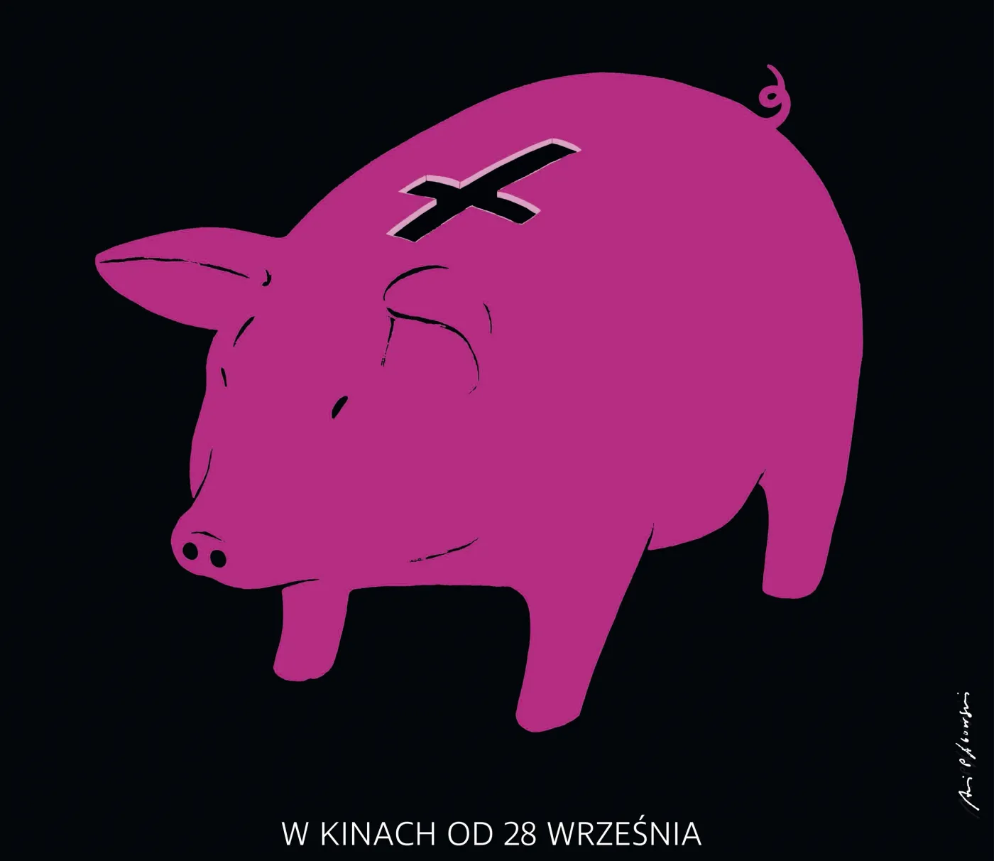 Fragment plakatu Andrzeja Pągowskiego do filmu "Kler"