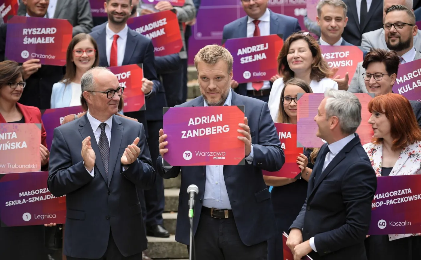 Adrian Zandberg, Włodzimierz Czarzasty i Robert Biedroń
