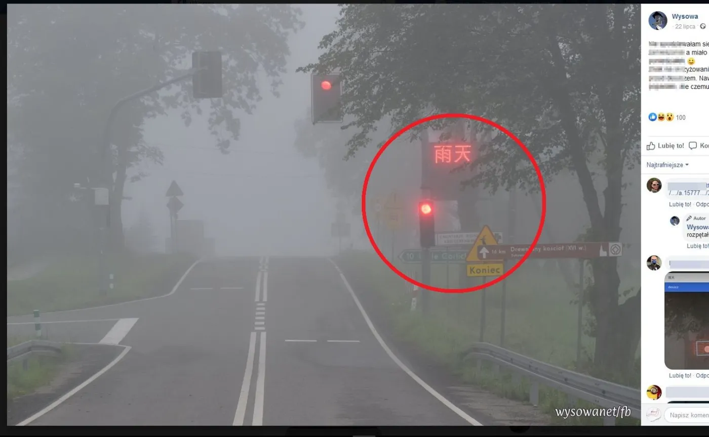 Chiński cud przy polskiej drodze. Zdjęcie hitem w sieci. Co poszło nie tak?