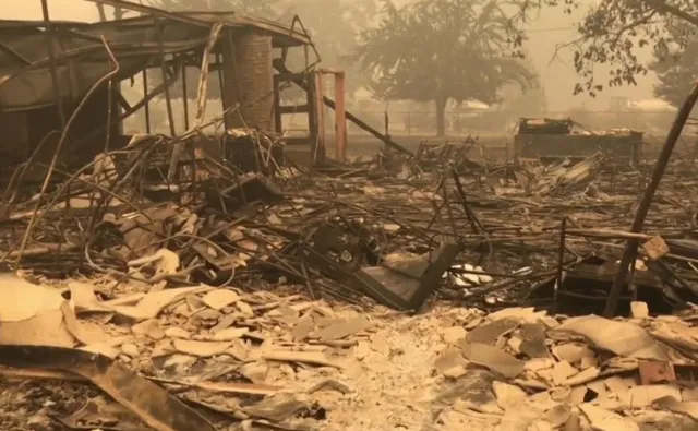 Całe miasteczko spalone przez pożary lasów w Oregonie [WIDEO]