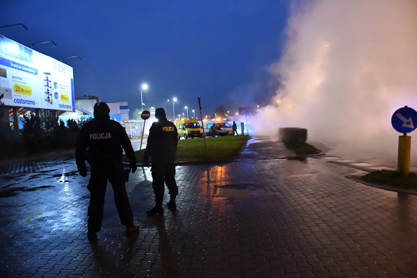 Awaria sieci ciepłowniczej w Szczecinie