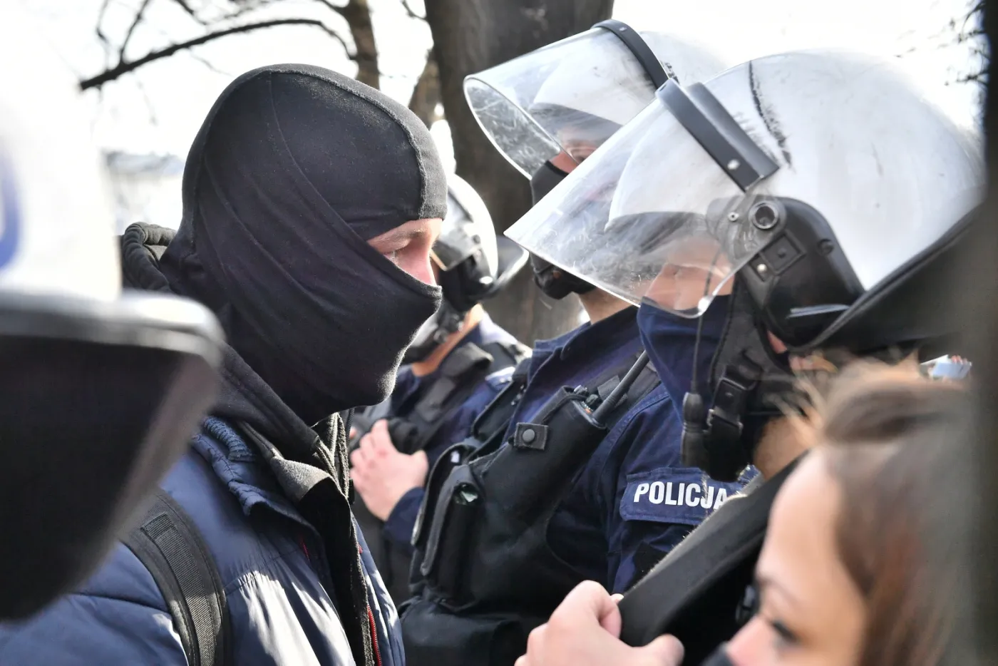 Protest w okolicy Placu Piłsudskiego