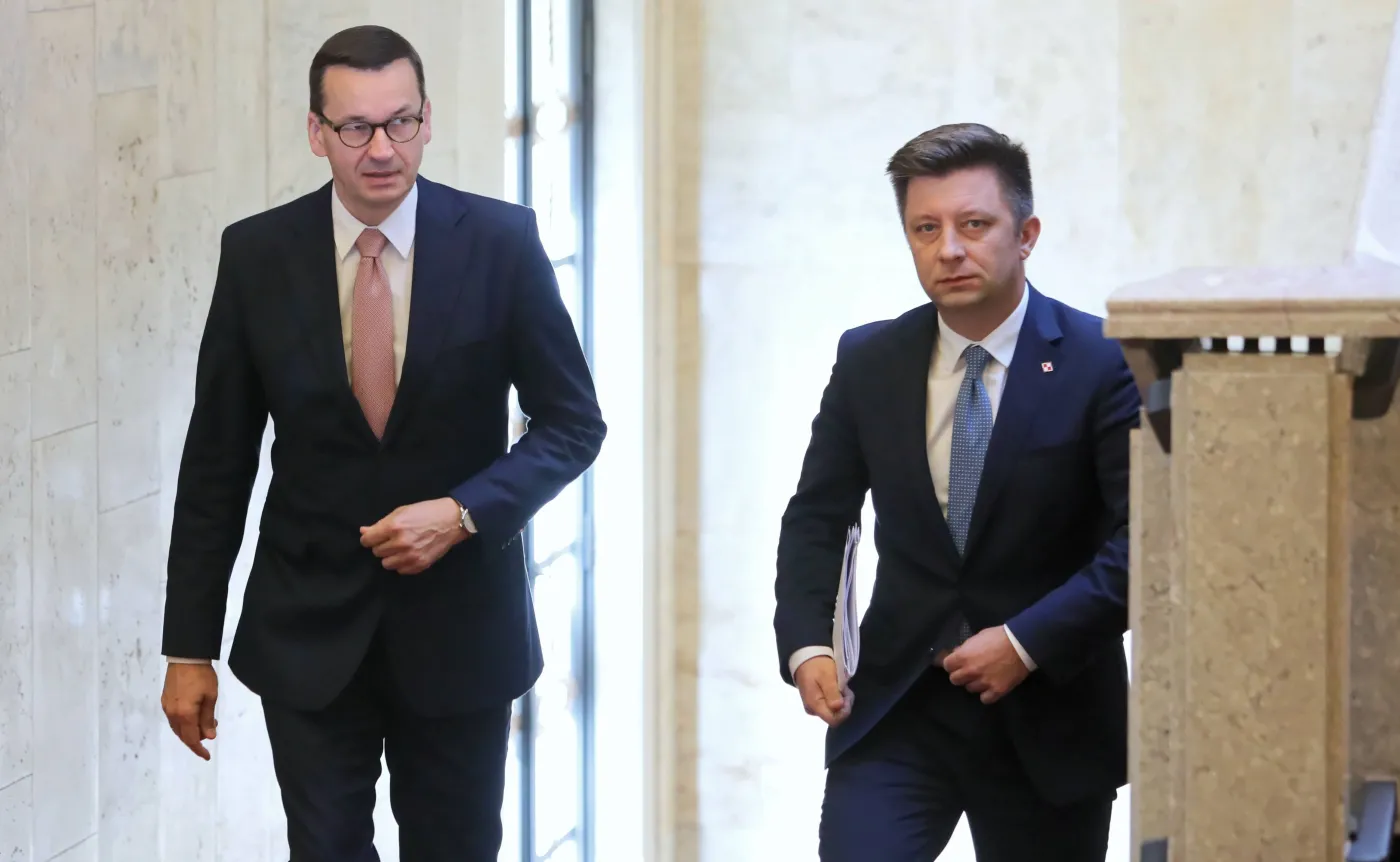 Mateusz Morawiecki i Michał Dworczyk