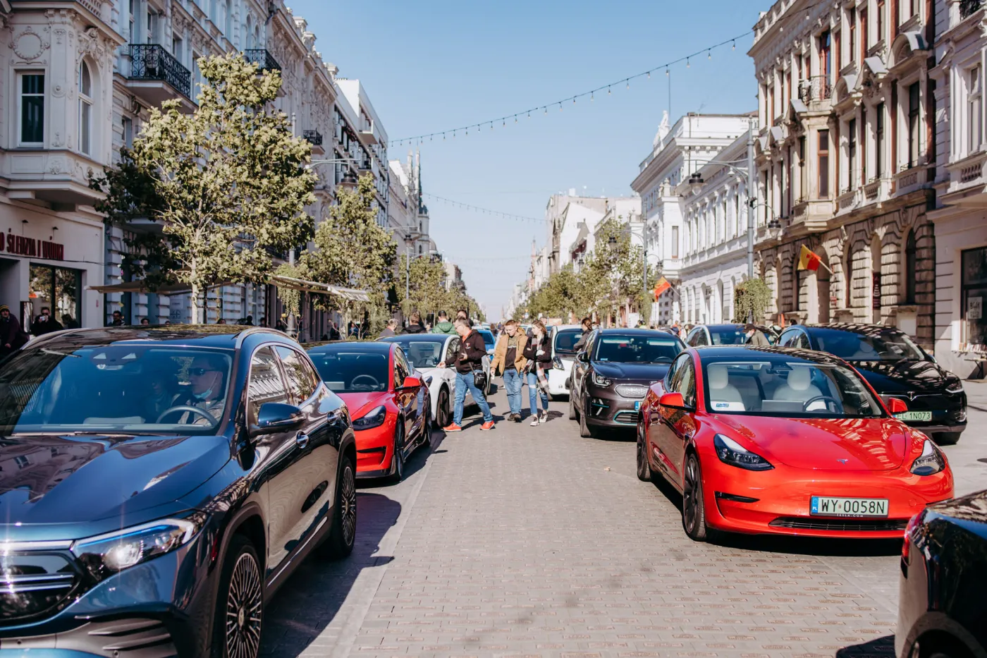 Zlot samochodów elektrycznych w Łodzi