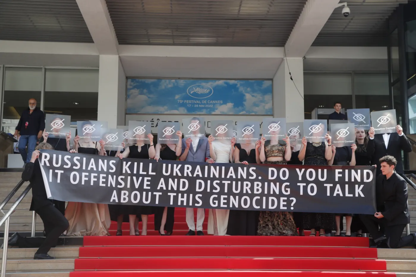Cannes 2022. Twórcy ukraińskiego filmu "Butterfly Vision" z mocnym, antywojennym protestem